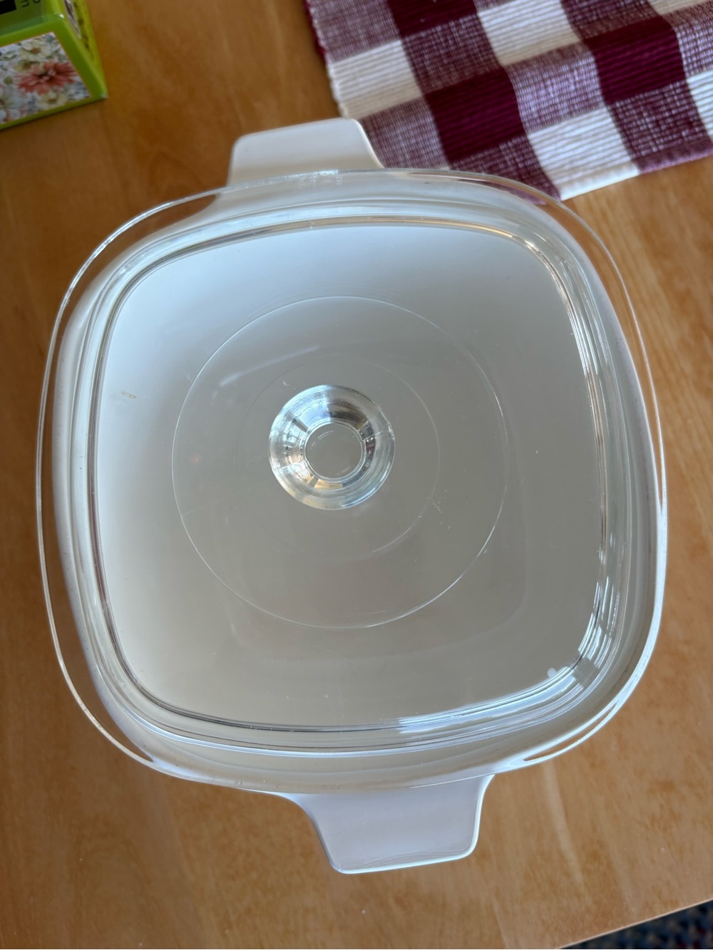 Corningware White Casserole with Blue Cornflower Pattern and Glass Lid - Picture 3 of 15